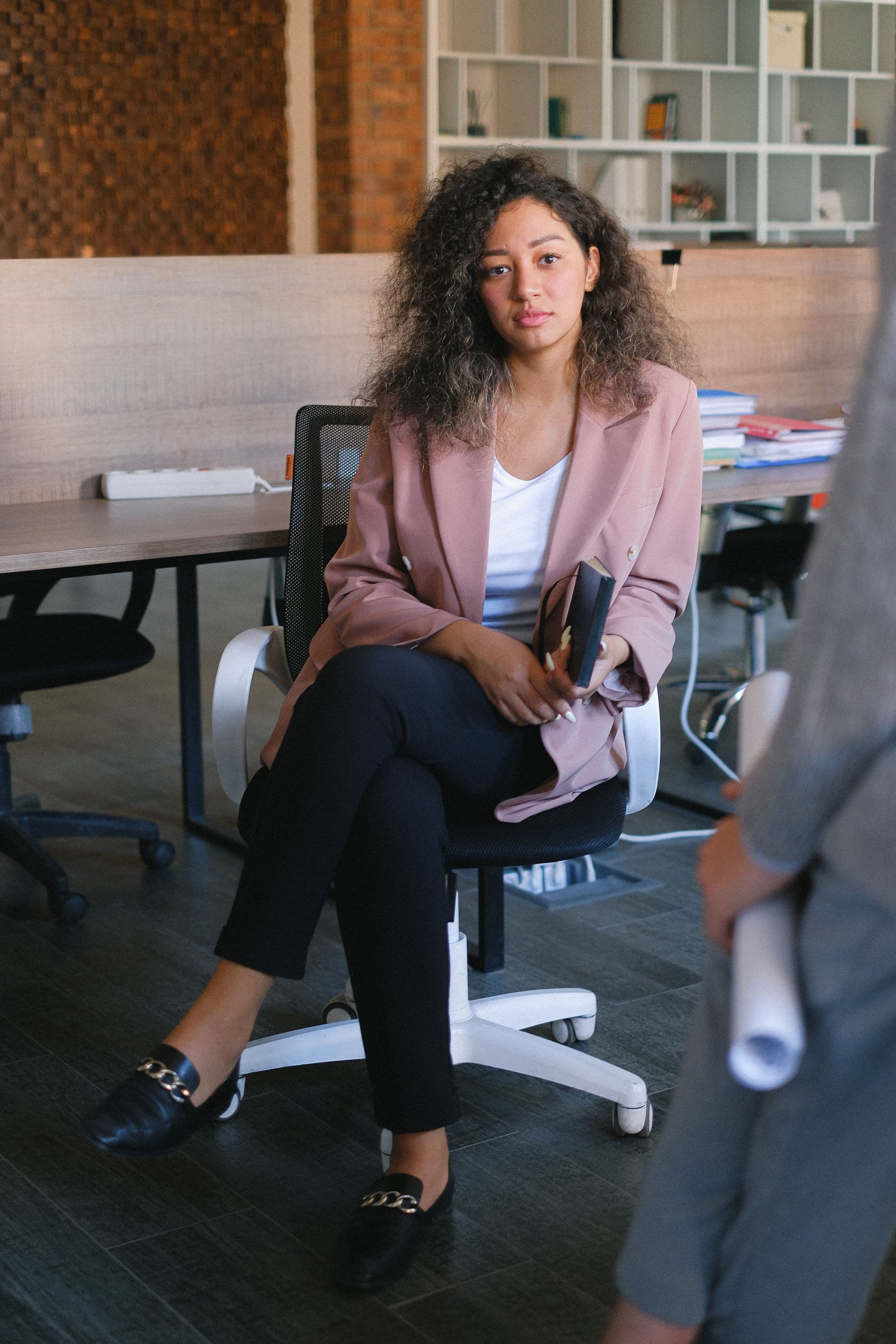 Somebody working in a shared office